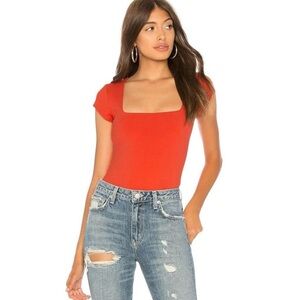 House Of Harlow 1960 Square Neck Bodysuit